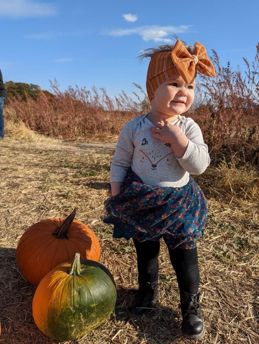 Fall Stripes Head Wrap - EmZo BowsHead wrap