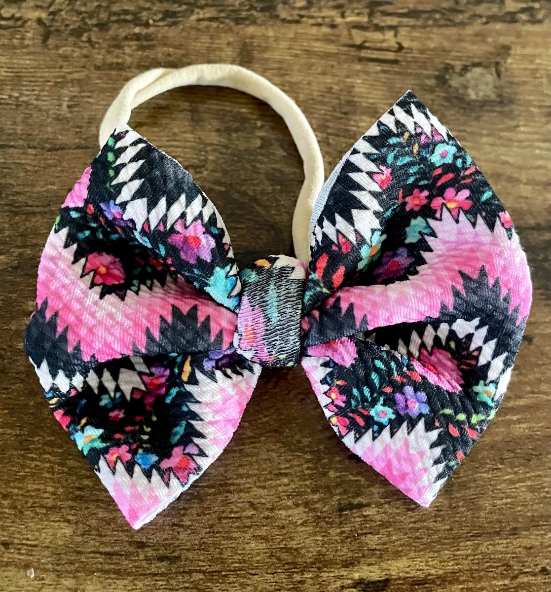Floral Aztec Bow - EmZo Bowsbow