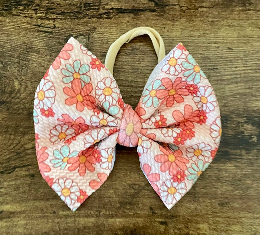 Flower Power Big Bow - EmZo BowsBig Bow