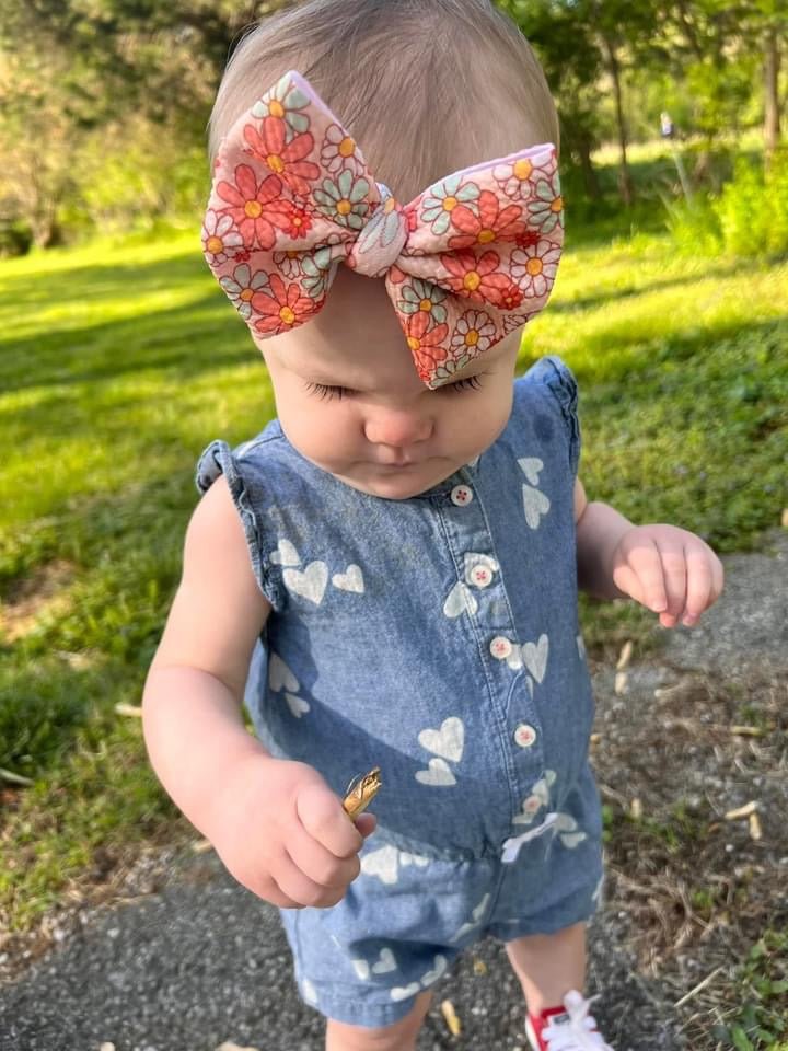 Flower Power Bow - EmZo Bowsbow