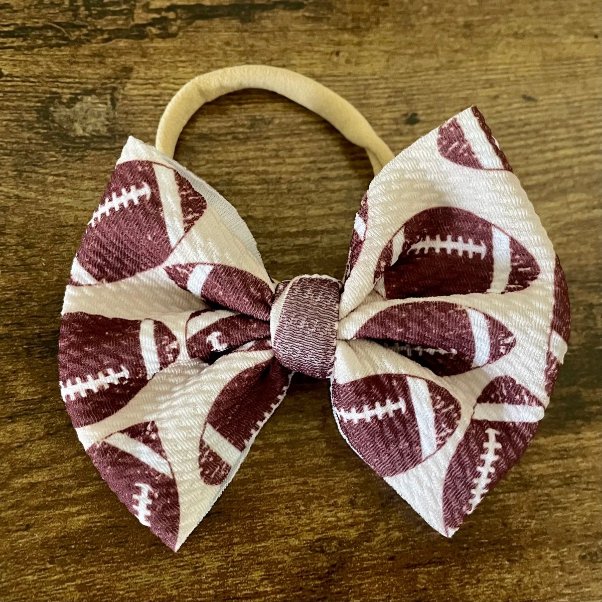 Football Bow - EmZo Bowsbow