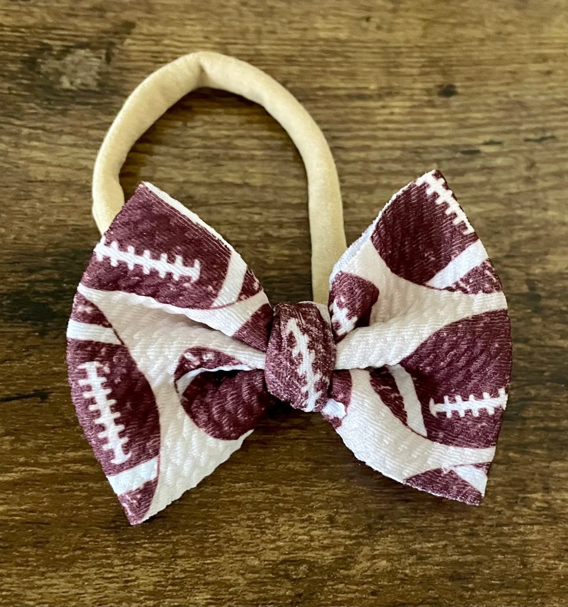 Football Newborn Bow - EmZo Bowsnewborn bow