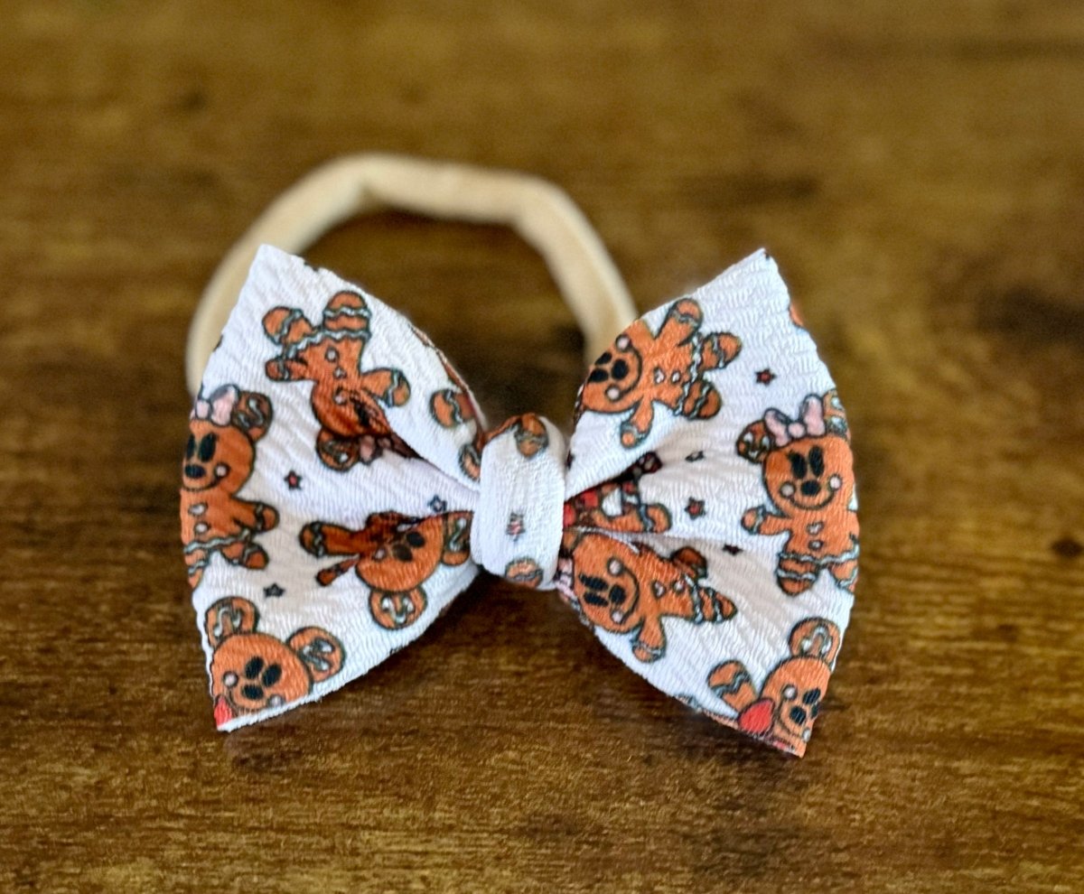 Gingerbread Newborn Bow - EmZo Bowsnewborn bow