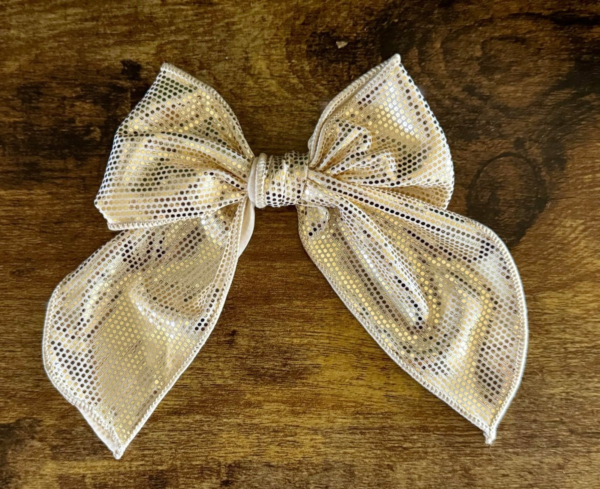 Gold Sparkle Sailor Bow - EmZo BowsSailor bow