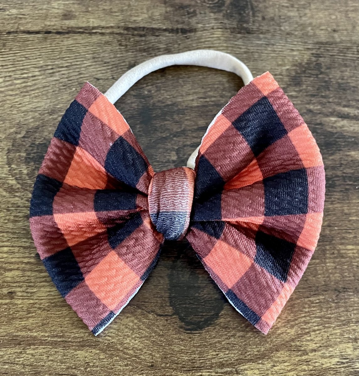 Halloween Plaid Bow - EmZo Bowsbow