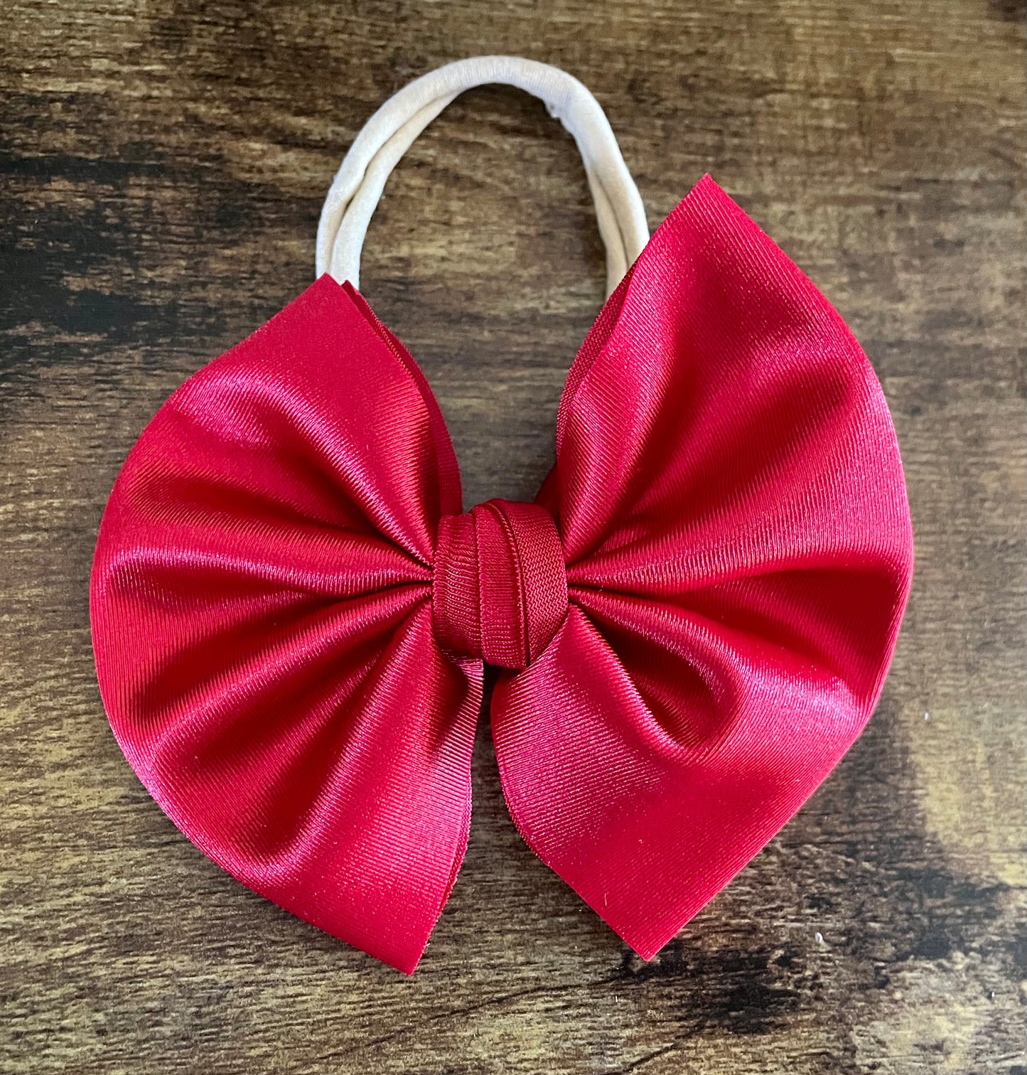 Red Satin Big Bow