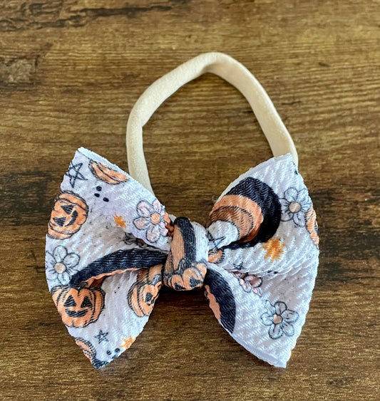 Spooky Rainbow Newborn Bow