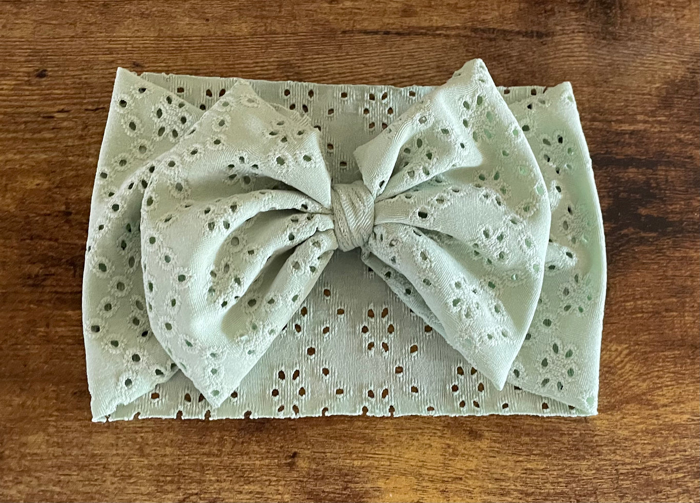 Sage Eyelet Head Wrap