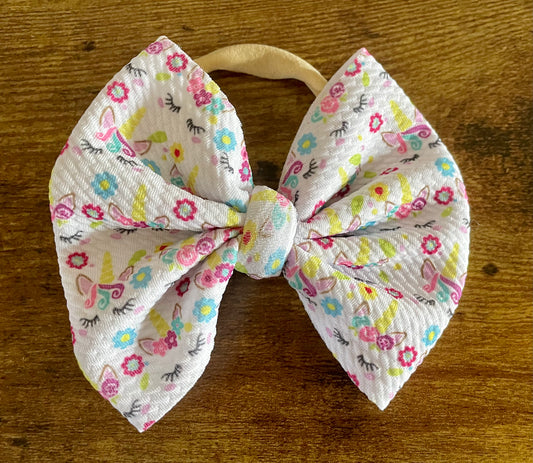 Flower Unicorn Big Bow