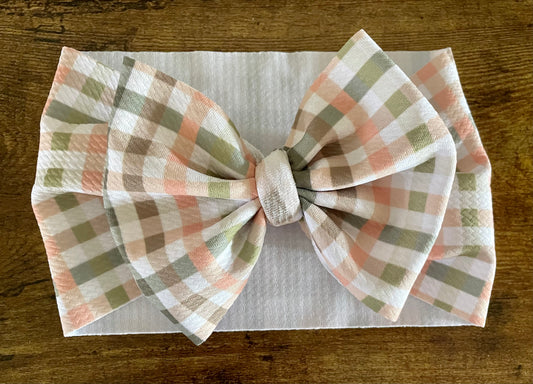 Autumn Gingham Head Wrap