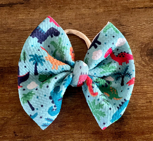 Blue Dinos Big Bow