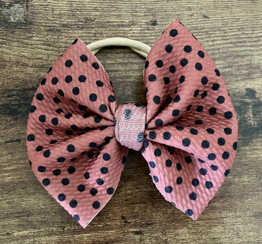 Mocha Dots Big Bow