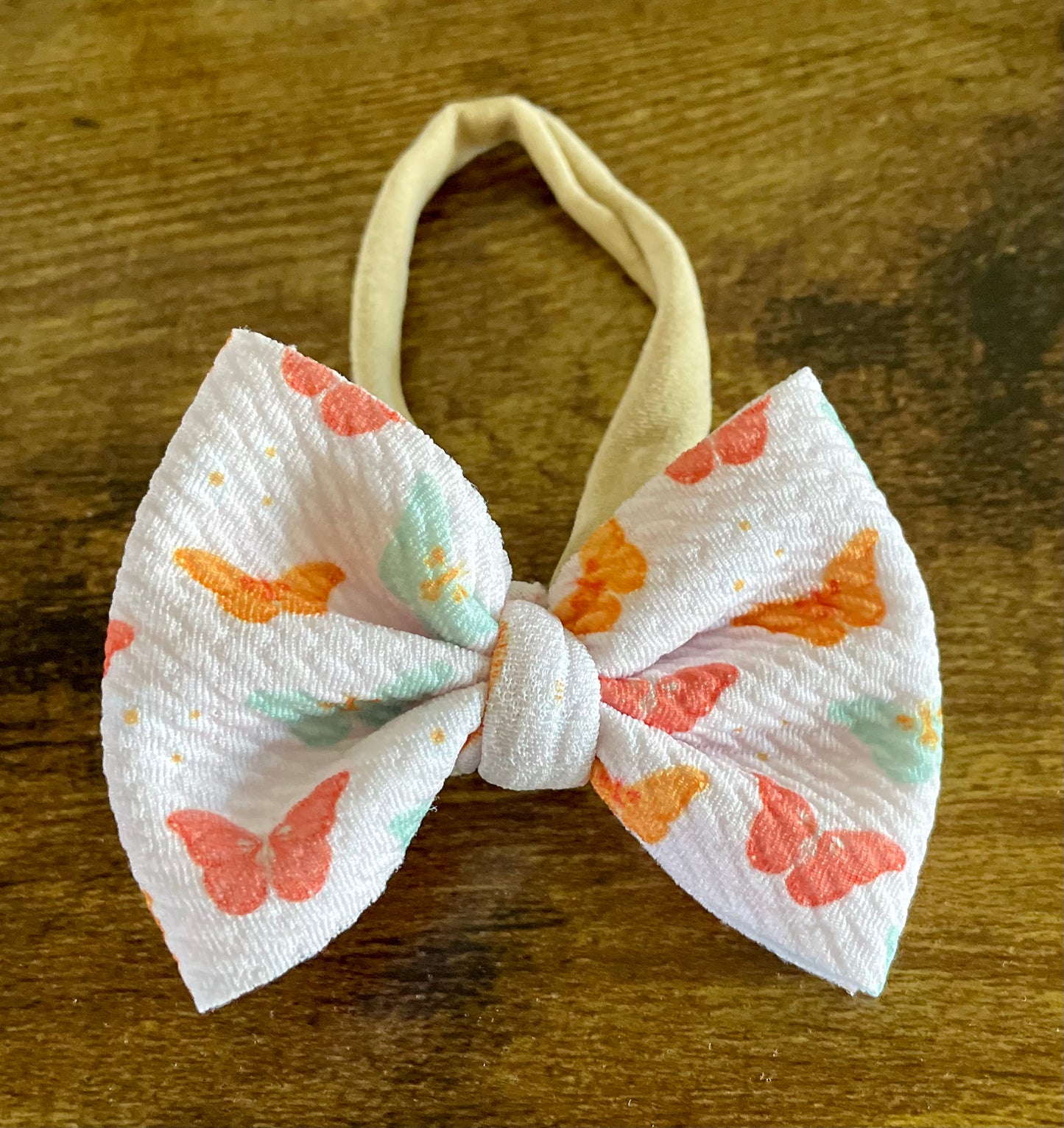 Blooming Butterfly Newborn Bow