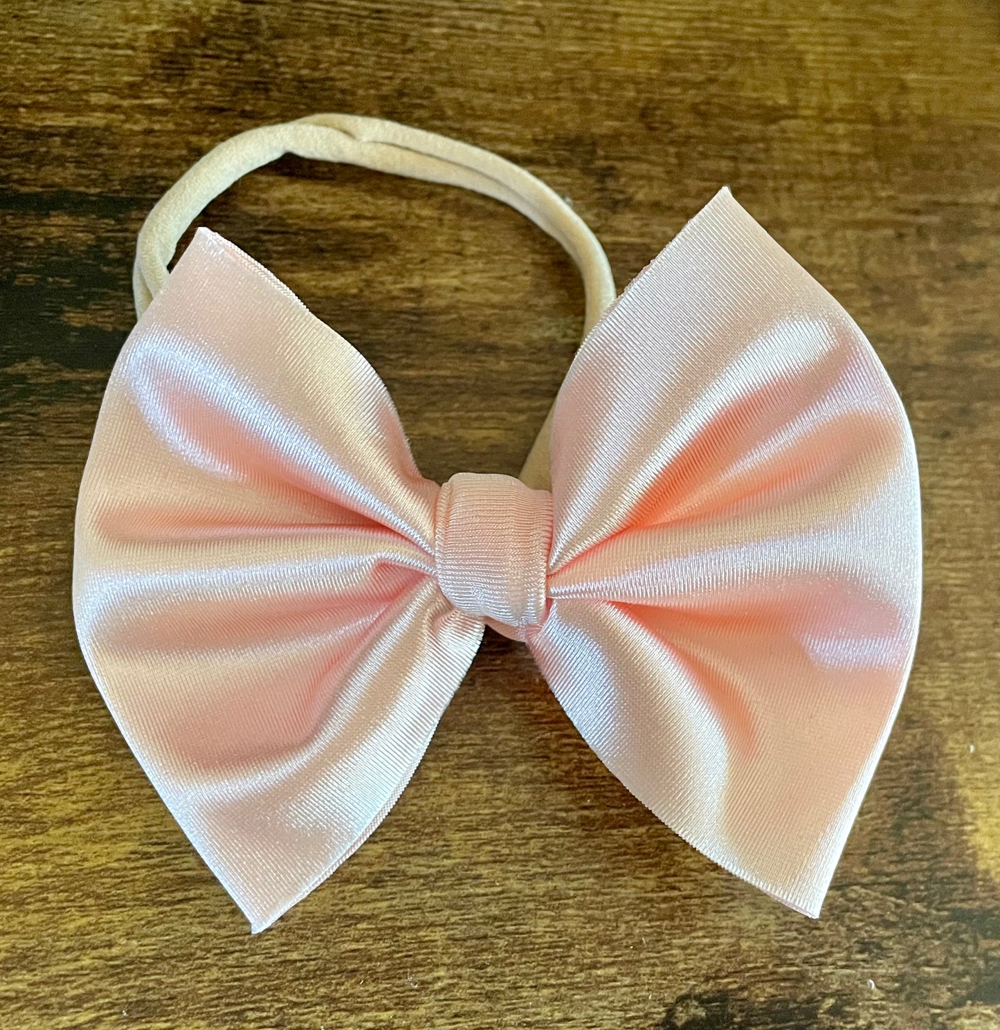 Blush Satin Bow
