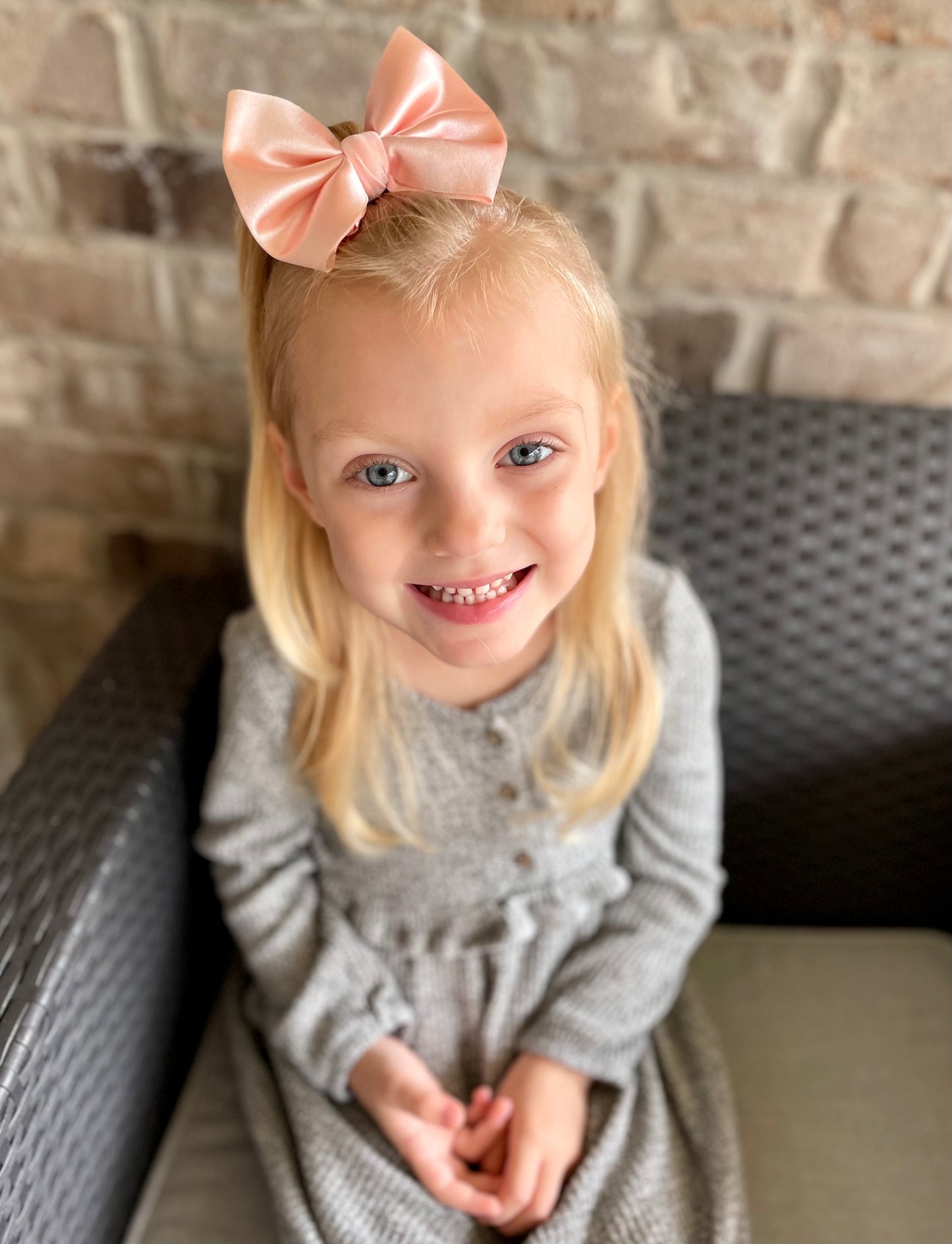 Blush Satin Bow
