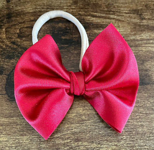 Red Satin Bow