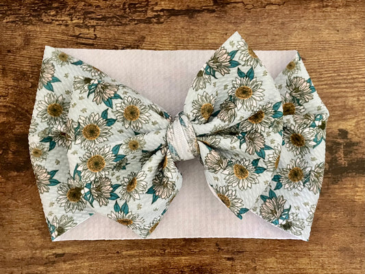 Boho Daisies Head Wrap