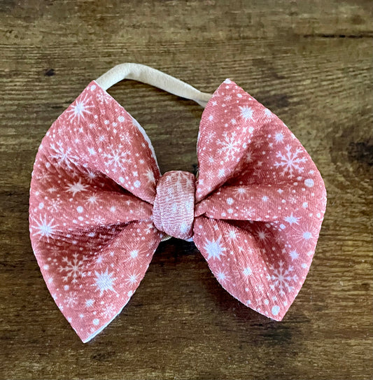 Boho Snowflakes Bow