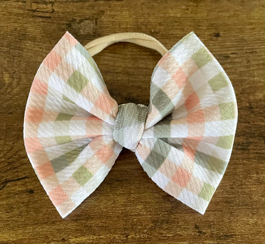 Autumn Gingham Bow