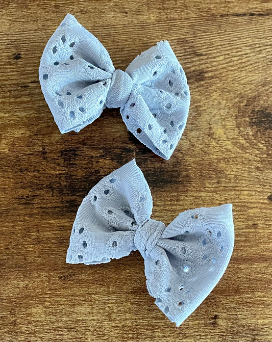 Stone Blue Eyelet Dainty Set