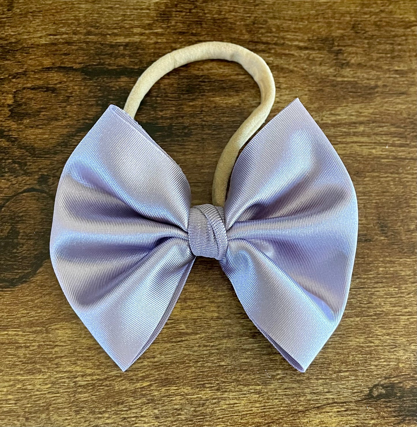 Lilac Satin Bow