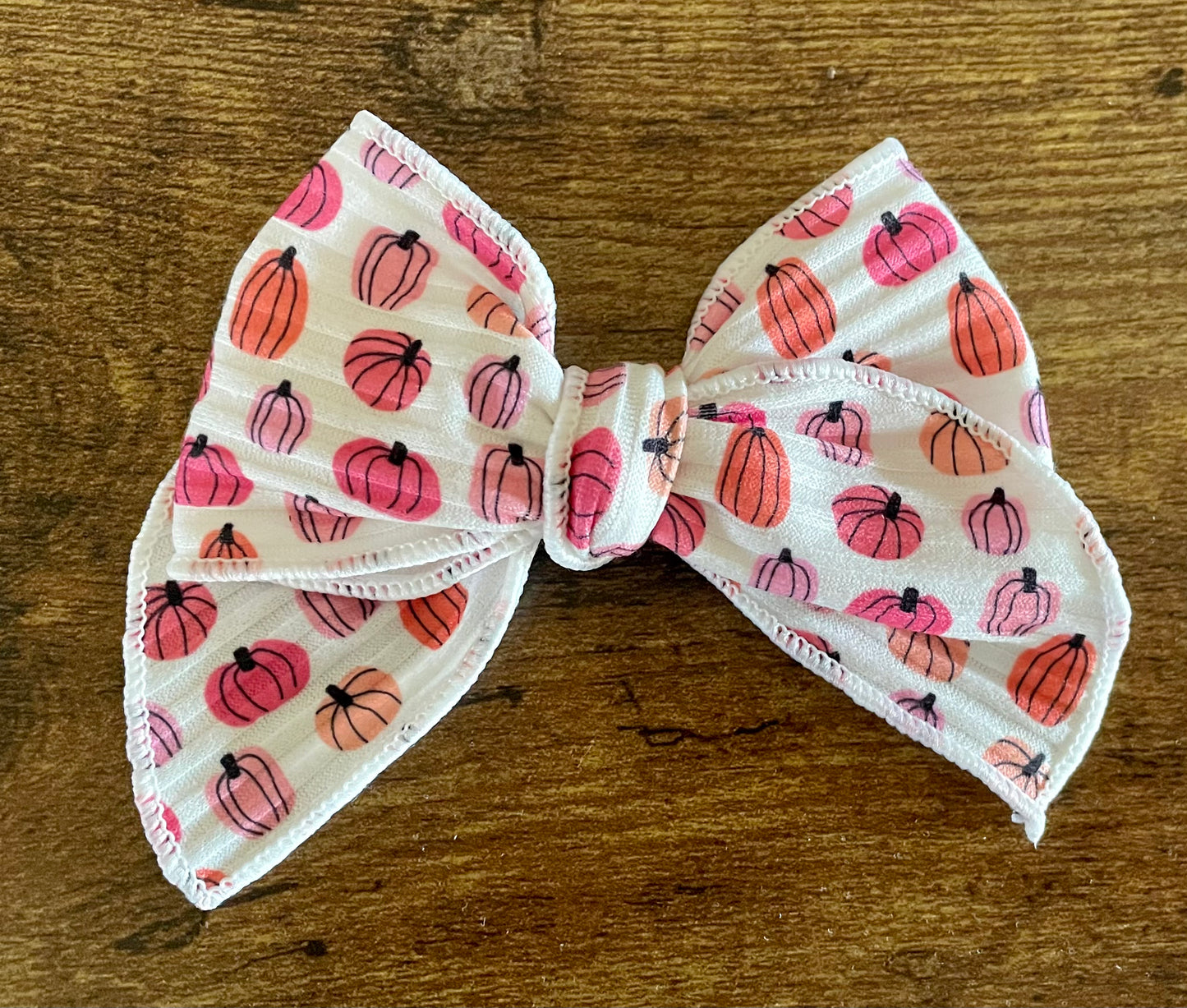 Pink Pumpkins Sailor Bow