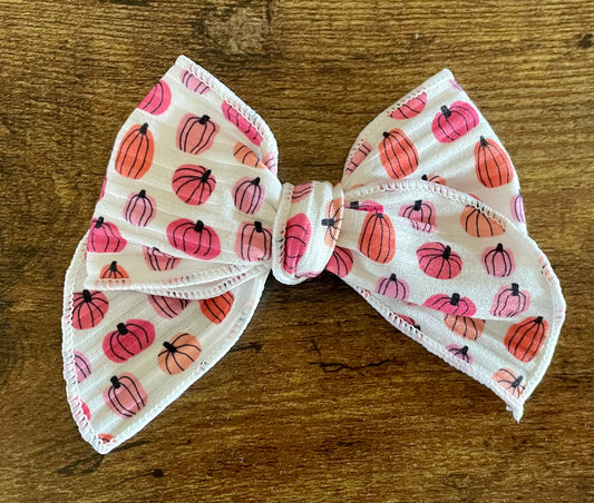 Pink Pumpkins Sailor Bow