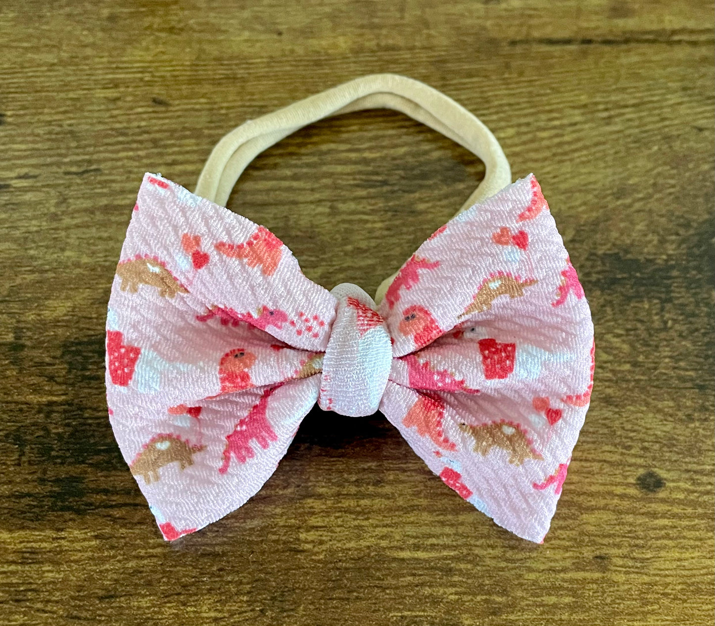 Dino Love Newborn Bow
