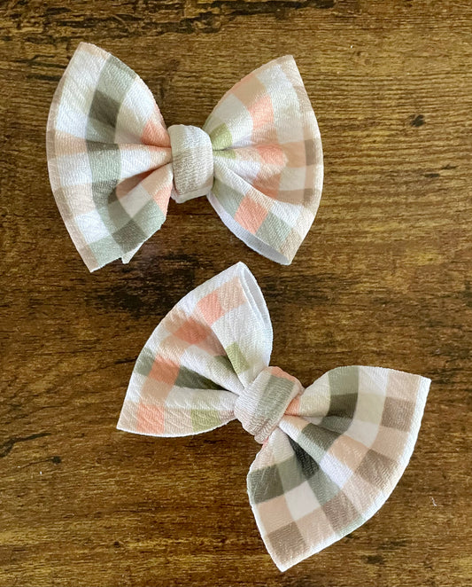 Autumn Gingham Dainty Set