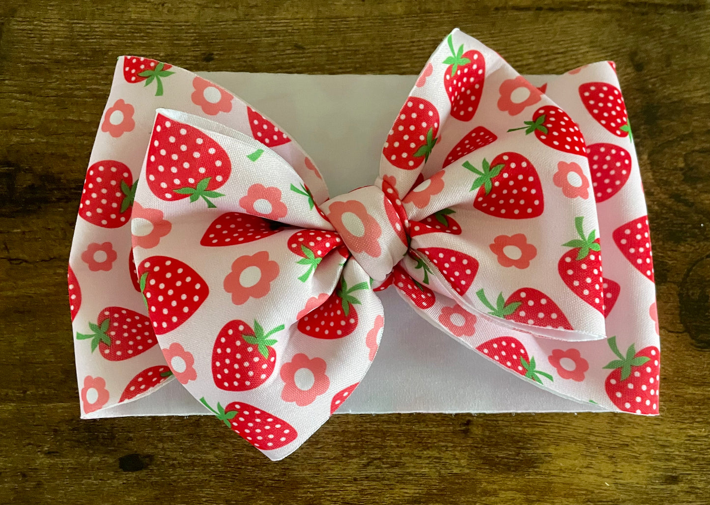 Strawberry Puff Head Wrap