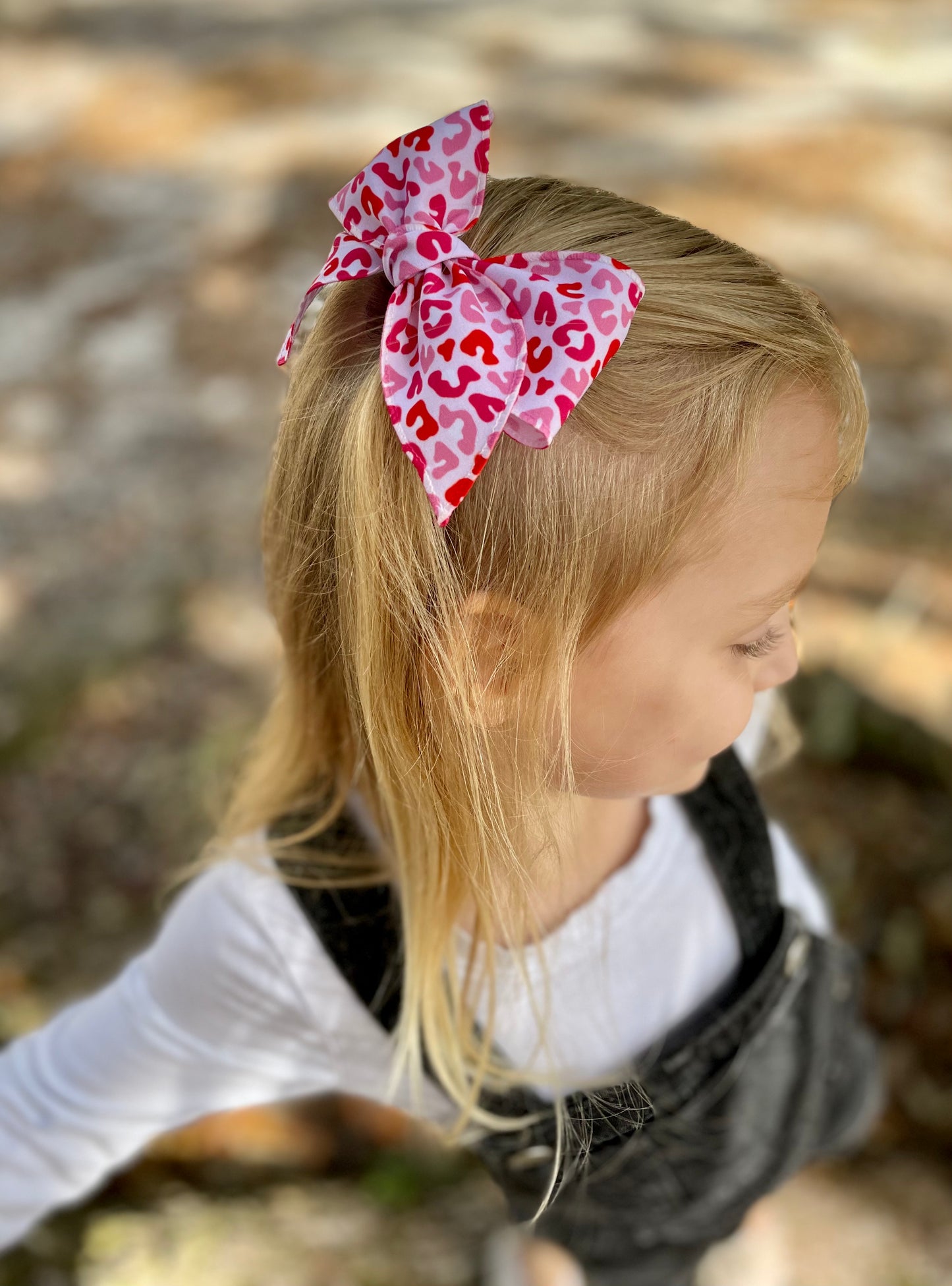 Pink Leopard Sailor Bow