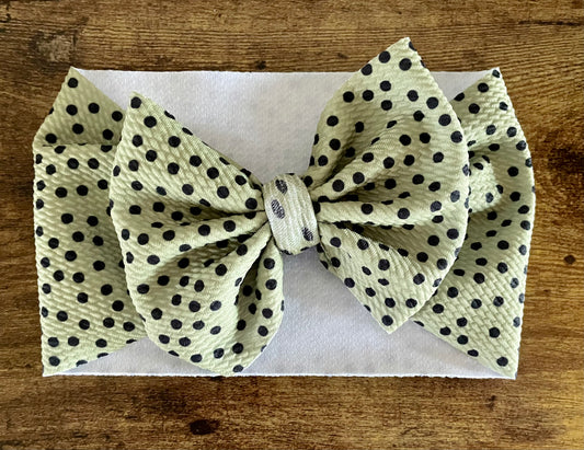 Sage Dots Head Wrap