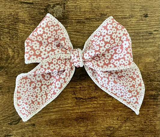 Neutral Flowers Sailor Bow