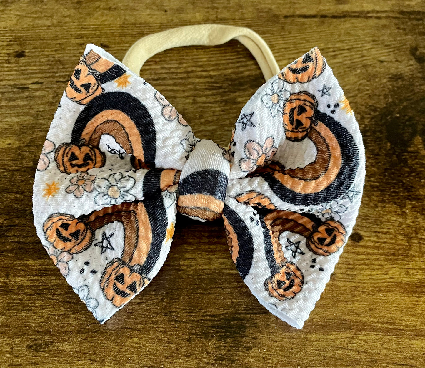 Spooky Rainbow Bow