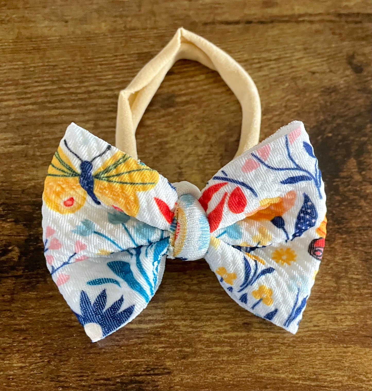 Flower Garden Newborn Bow