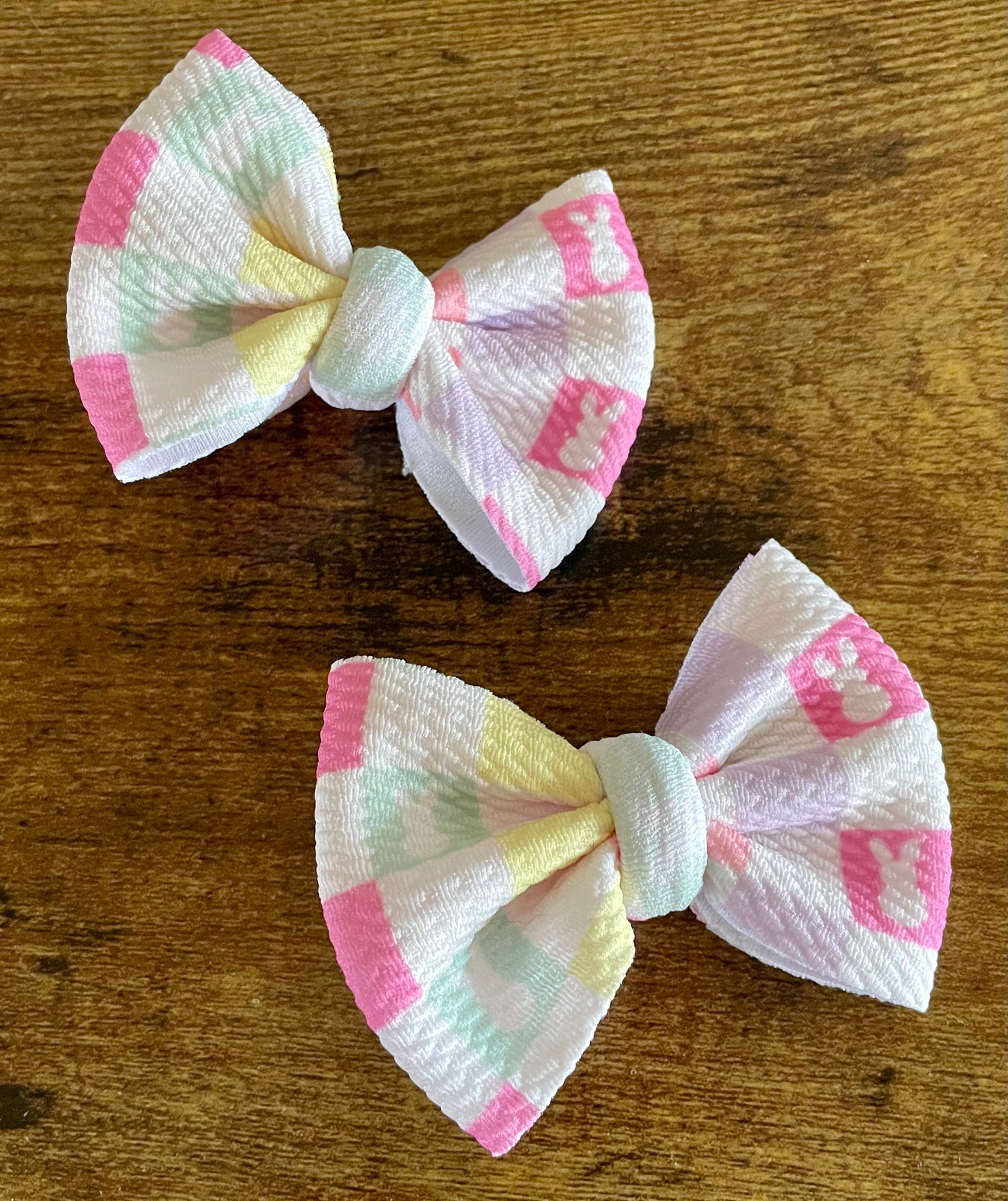 Checkered Bunny Dainty Set