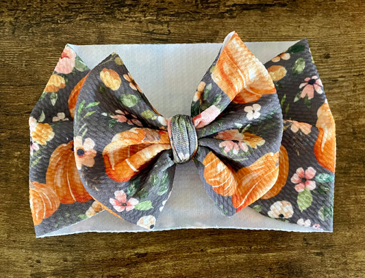 Floral Pumpkin Head Wrap