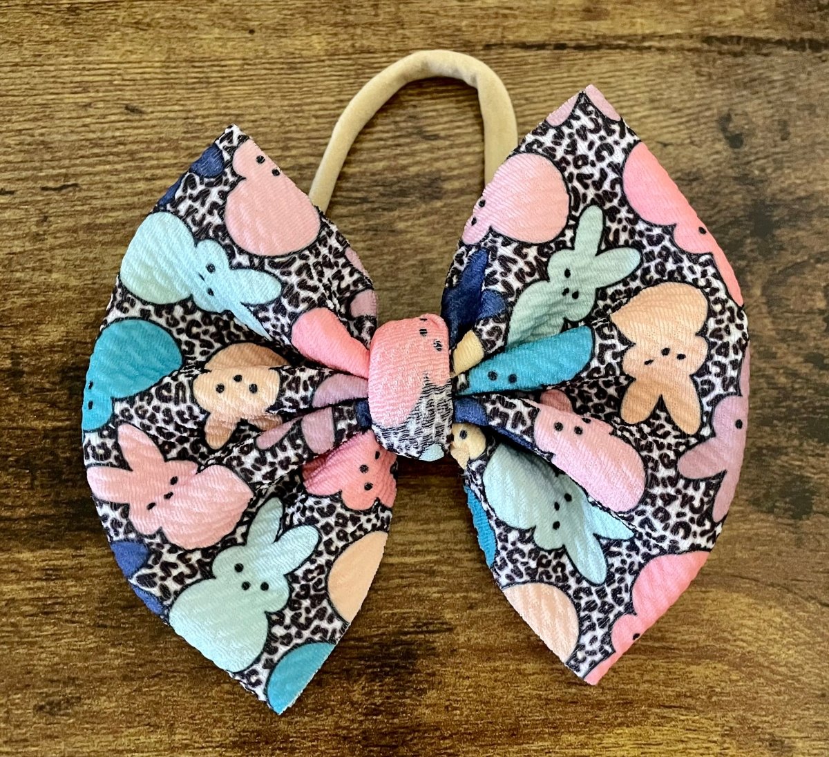 Leopard Peeps Big Bow - EmZo BowsBig Bow