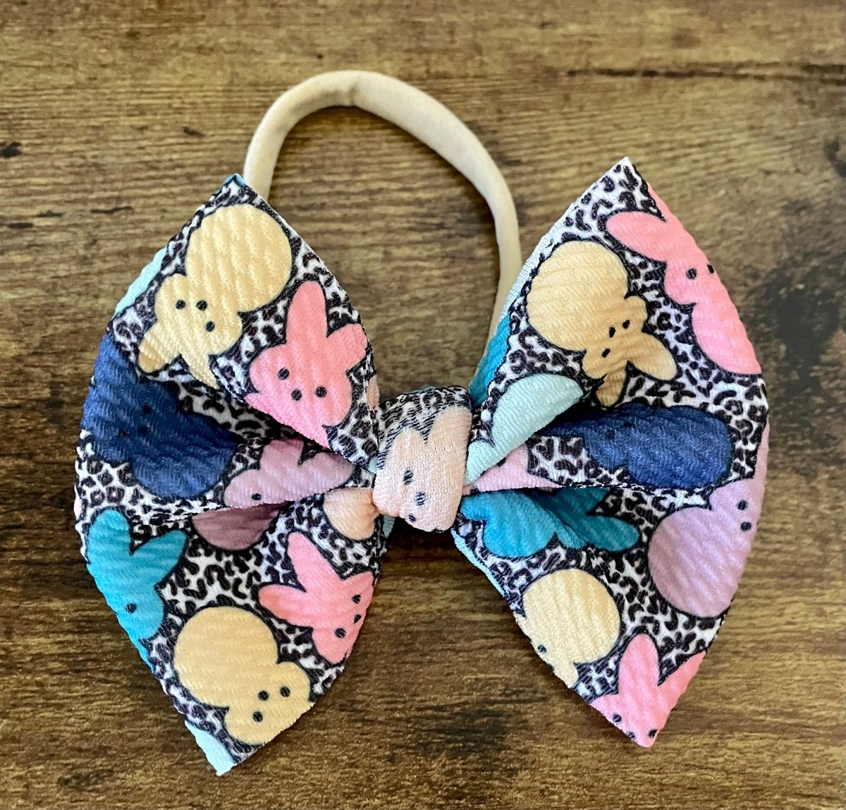 Leopard Peeps Bow - EmZo Bowsbow