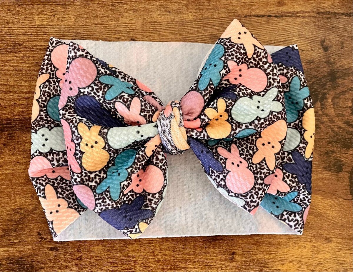 Leopard Peeps Head Wrap - EmZo BowsHead wrap