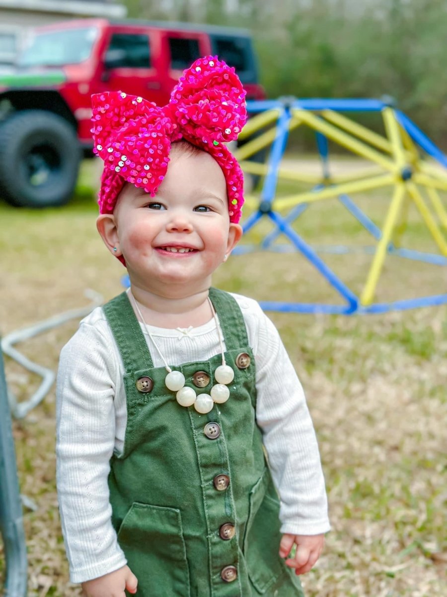 Magenta Sequin Velvet Head Wrap - EmZo BowsHead wrap