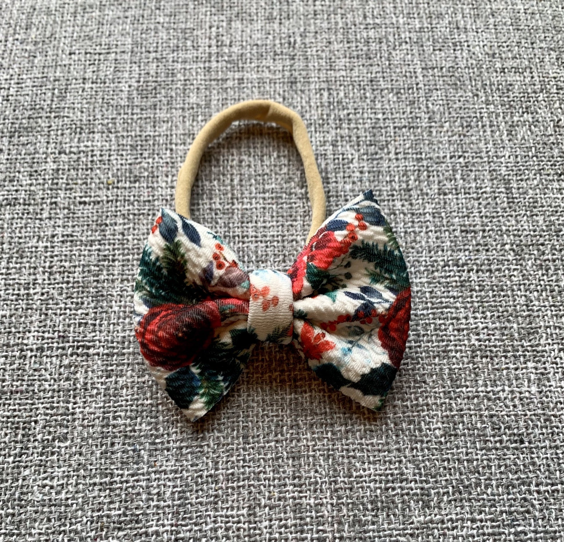 Mistletoe Newborn Bow - EmZo Bows