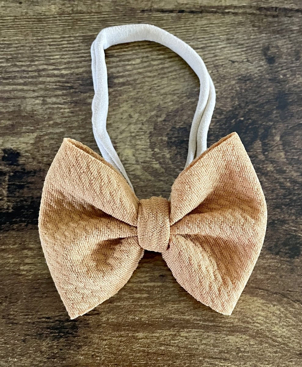 Mustard Newborn Bow - EmZo Bowsnewborn bow