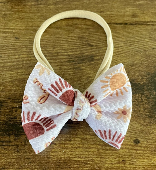 My Sunshine Newborn Bow - EmZo Bowsnewborn bow