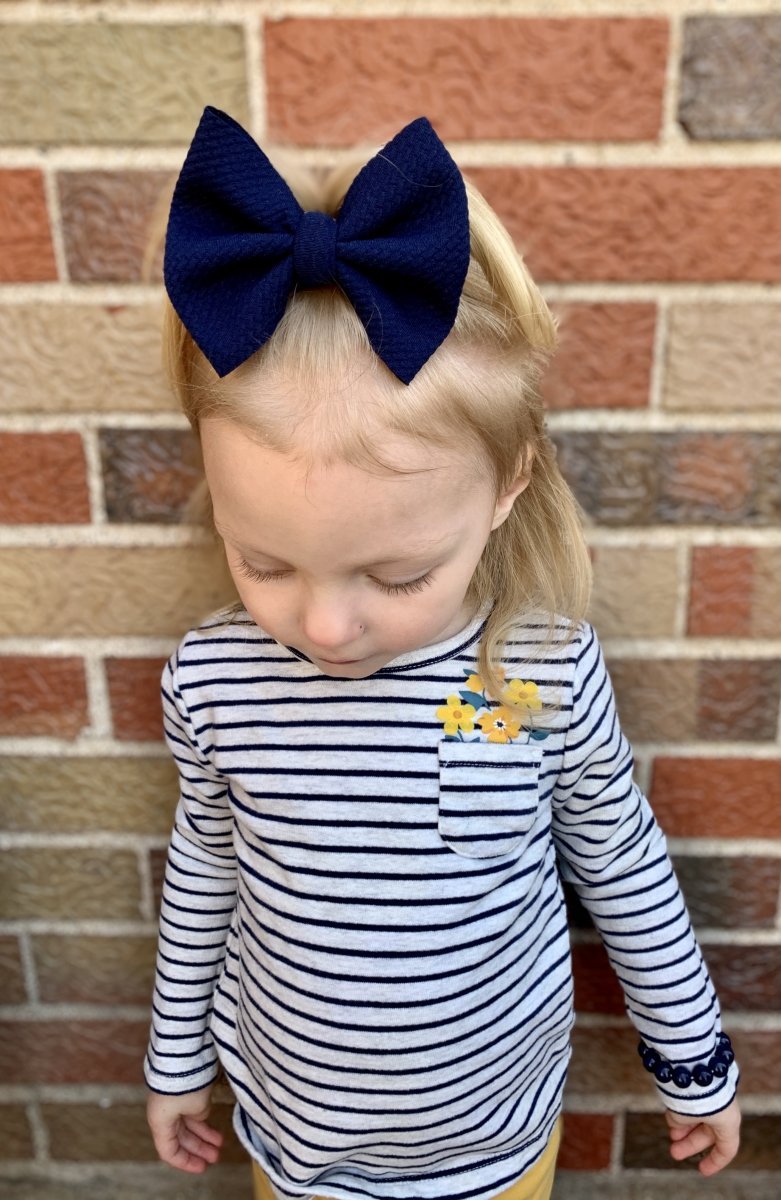 Navy Bow - EmZo Bowsbow