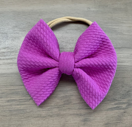 Neon Purple Bow - EmZo Bowsbow