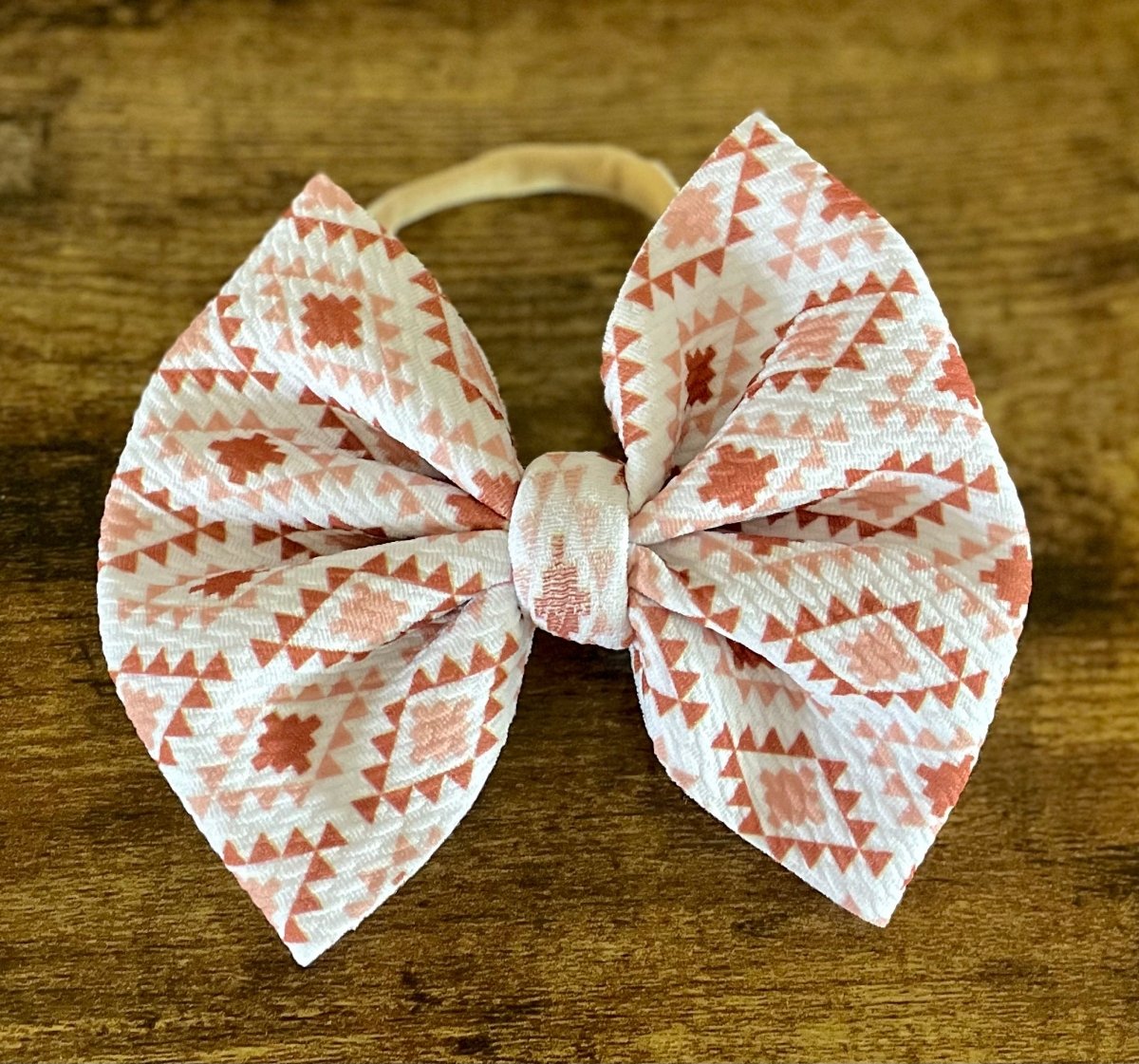 Neutral Aztec Big Bow - EmZo BowsBig Bow