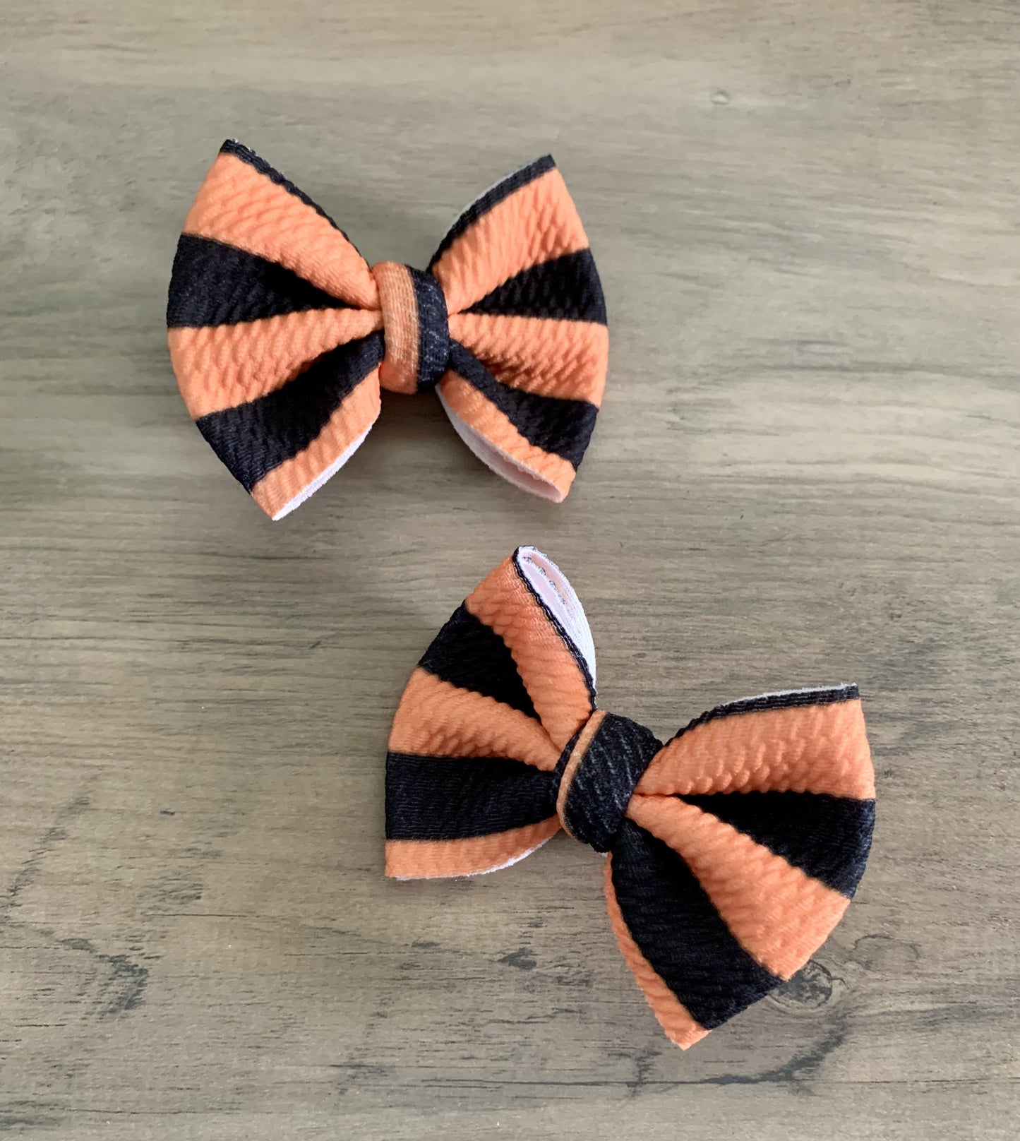 Orange Stripes Dainty Set - EmZo Bows