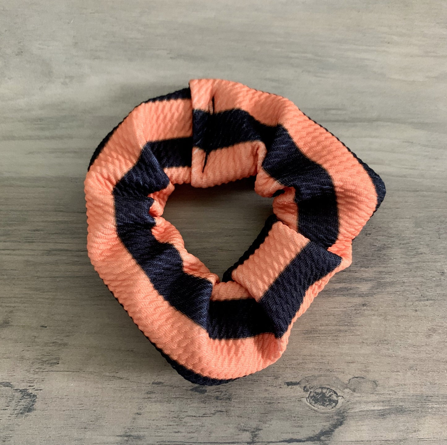 Orange Stripes Scrunchy - EmZo Bows