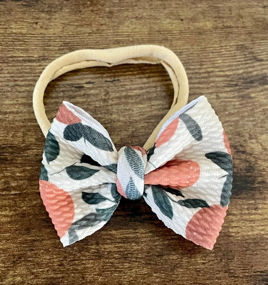 Oranges Newborn Bow - EmZo Bowsnewborn bow